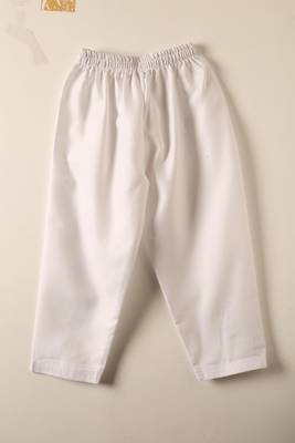 White woven pathani set for boys 3