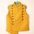 Yellow viscose kurta bandi set for boys