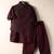 Maroon embroidered kurta bandi set for boys