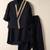 Blue viscose kurta bandi set for boys