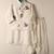 Maroon embroidery on white modal kurta bandi set for boys