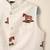 Maroon embroidery on white modal kurta bandi set for boys