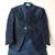 Blue embroidered indo western set for boys