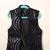 Black embroidered open jacket indo western set for boys