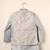 Grey embroidered open jacket indo western set for boys