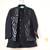 Blue embroidered open jacket indo western set for boys