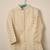 Cream embroidered indo western set for boys