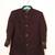 Maroon embroidered open jacket indo western set for boys