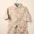 Peach embroidered kurta bandi set for boys