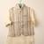 White embroidered velvet kurta bandi set for boys