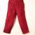 Red embroidered indo western set for boys