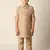 Fawn linen pathani set for boys
