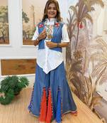 navtratri Denim Fusion Outfit 