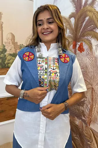 navtratri Denim Fusion Outfit 