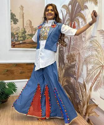 navtratri Denim Fusion Outfit  3
