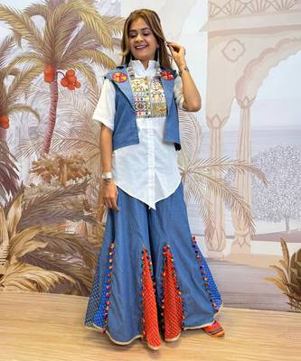 navtratri Denim Fusion Outfit  4