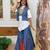 Women's pure cotton embroidered shirt, pure cotton jeans palazzo & koti set     mirror & lace work