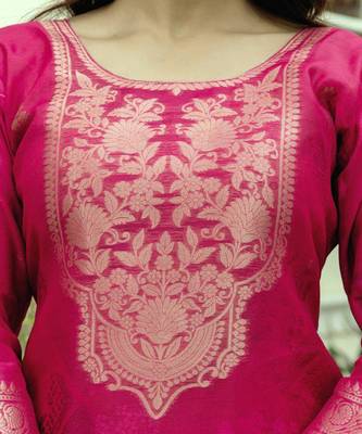 Radiant pink floral kurta set 4