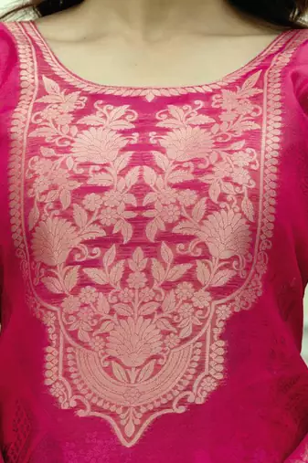 Radiant pink floral kurta set