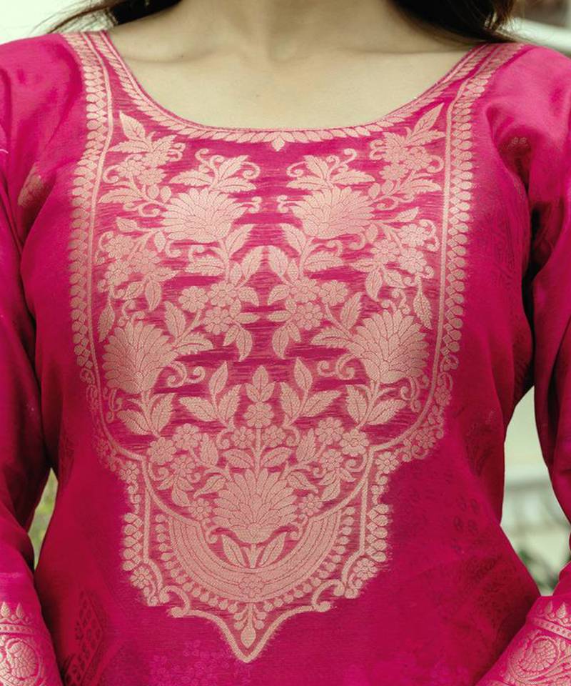 Radiant pink floral kurta set