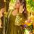 Olive Green Anarkali with Dupatta