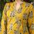 Mustard cotton printed angrakha kurti with pant & dupatta     mirror & hand work