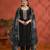black embroidered salwar suit with dupatta