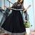 Elegant black anarkali dress with dupatta