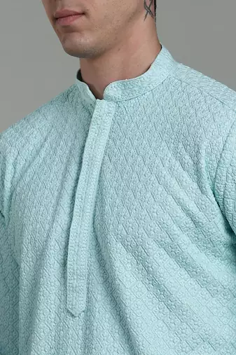 Arruga sylish men's rayon embroidery kurta pyjama