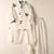 White embroidery on white modal kurta bandi set for boys