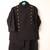 Black viscose kurta bandi set for boys