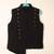 Black viscose kurta bandi set for boys