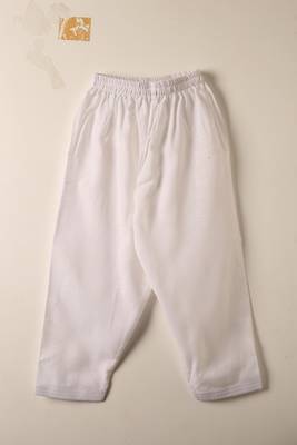 White linen kurta set for boys 4
