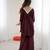 Maroon embroidered Co ord set