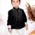 Black embroidered cotton shirt