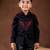 Black embroidered cotton shirt