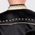 Black plain satin blazer set