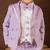 Purple plain cotton suit