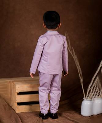 Purple plain cotton suit 4