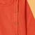 Boys orange side cut katha woven design cotton kurta pyjama set