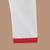 Boys red side cut katha woven design cotton kurta pyjama set