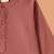 Boys brown middle cut katha woven design cotton kurta pyjama set