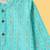 Boys blue tribal strings printed cotton kurta pyjama set