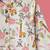 Boys white floral and giraffe printed cotton kurta pyjama set