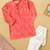 Boys coral geometric boxes printed cotton kurta pyjama set