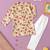 Boys beige toy paisley printed cotton kurta pyjama set