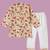 Boys beige toy paisley printed cotton kurta pyjama set