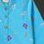 Boys blue musical notes printed cotton kurta pyjama set
