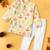 Boys yellow fern leaves printed cotton kurta pyjama set