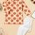 Boys Beige floral motif printed cotton kurta pyjama set